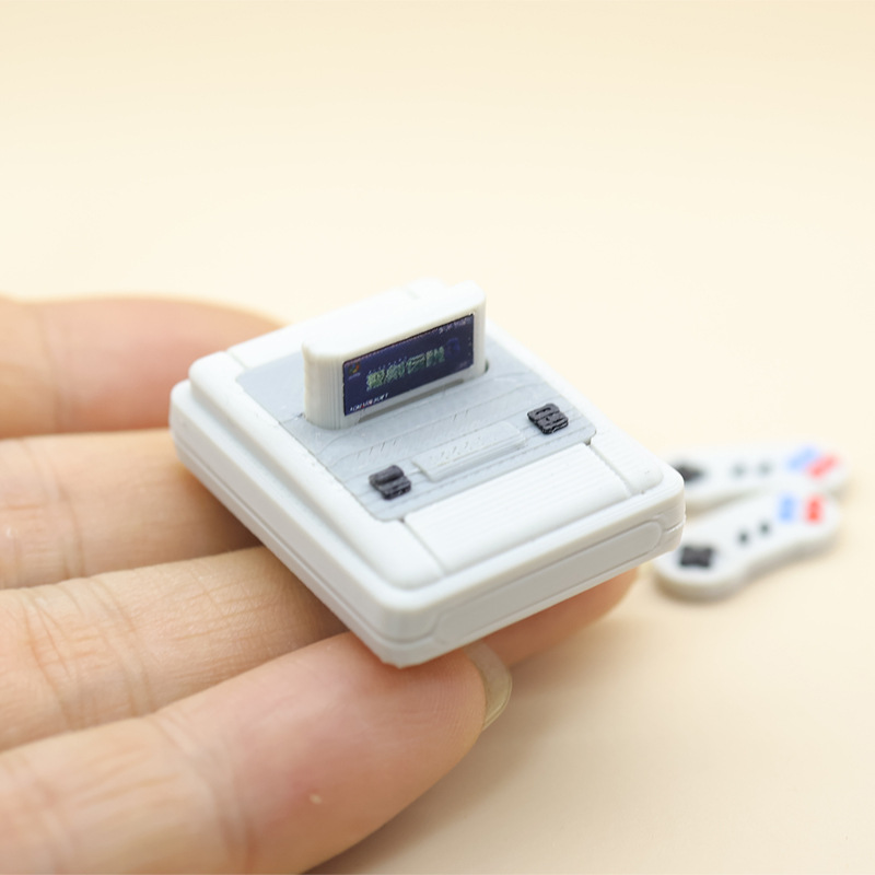 Retro Gaming Setup - 1セット ドールハウス ミニレトロゲーム機 アーケードマシンモデル シーンミニチュア 撮影小道具