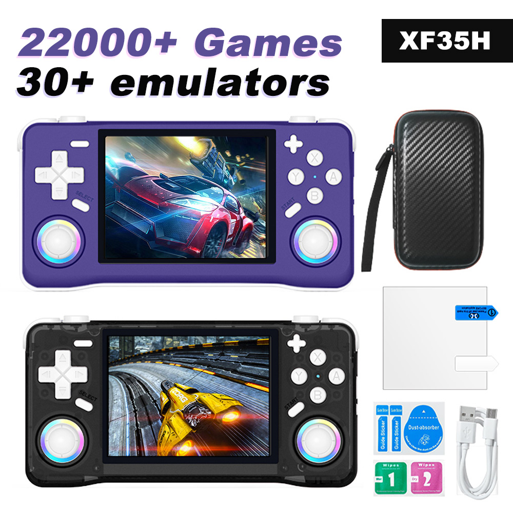Retro Gaming Hdmi - XF35H ポケットサイズ レトロゲーム機 3.5インチ フルフィットスクリーン RGBライト