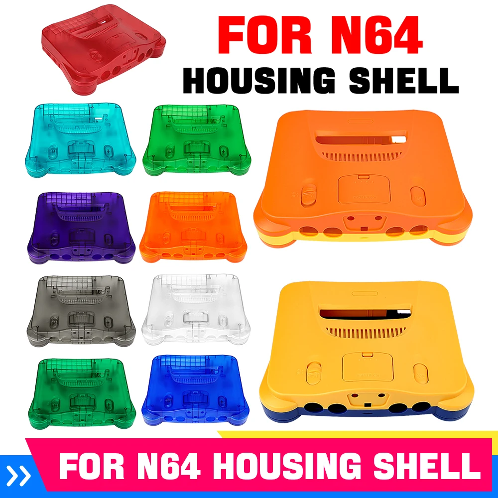 Retro Gaming Setup - 11色の交換用レトロビデオゲームコンソールハウジングシェルカバーケース（N64ゲームコンソールアクセサリー用）