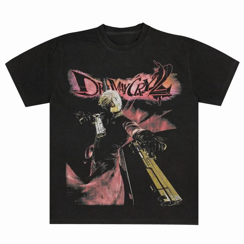 Retro Gaming Gif - デビルメイクライ 2 ダンテ Tシャツ ゲームテーマギフト Tシャツ