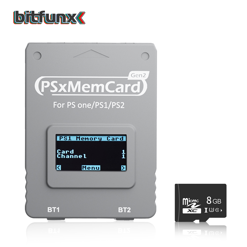 Retro Gaming Gun - Bitfunx PSxMemCard Gen2 ストア ゲームは、PlayStation1 PS