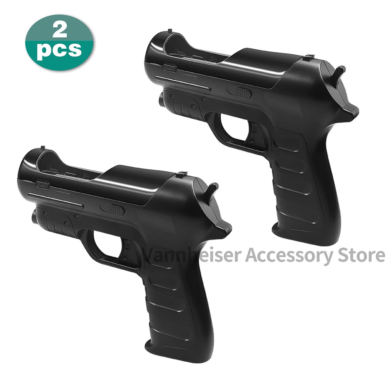 Retro Gaming Gun - ソニープレイステーション4,ps3,ps4 vr,psvr,補助射撃ゲームアクセサリー用の体性感覚コントローラー,2個