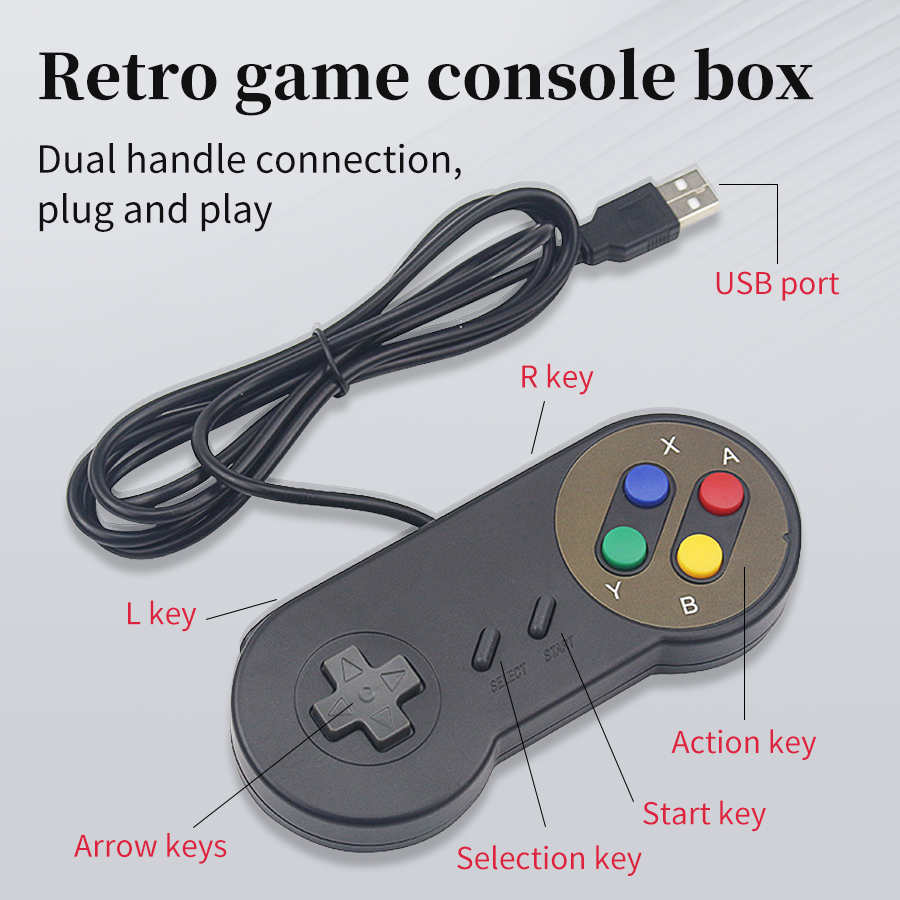 Retro Gaming Raspberry Pi 3 - プラグアンドプレイUSBゲームパッド PC NESPi RetroPie用 有線レトロゲームジョイスティックコントローラー Raspberry