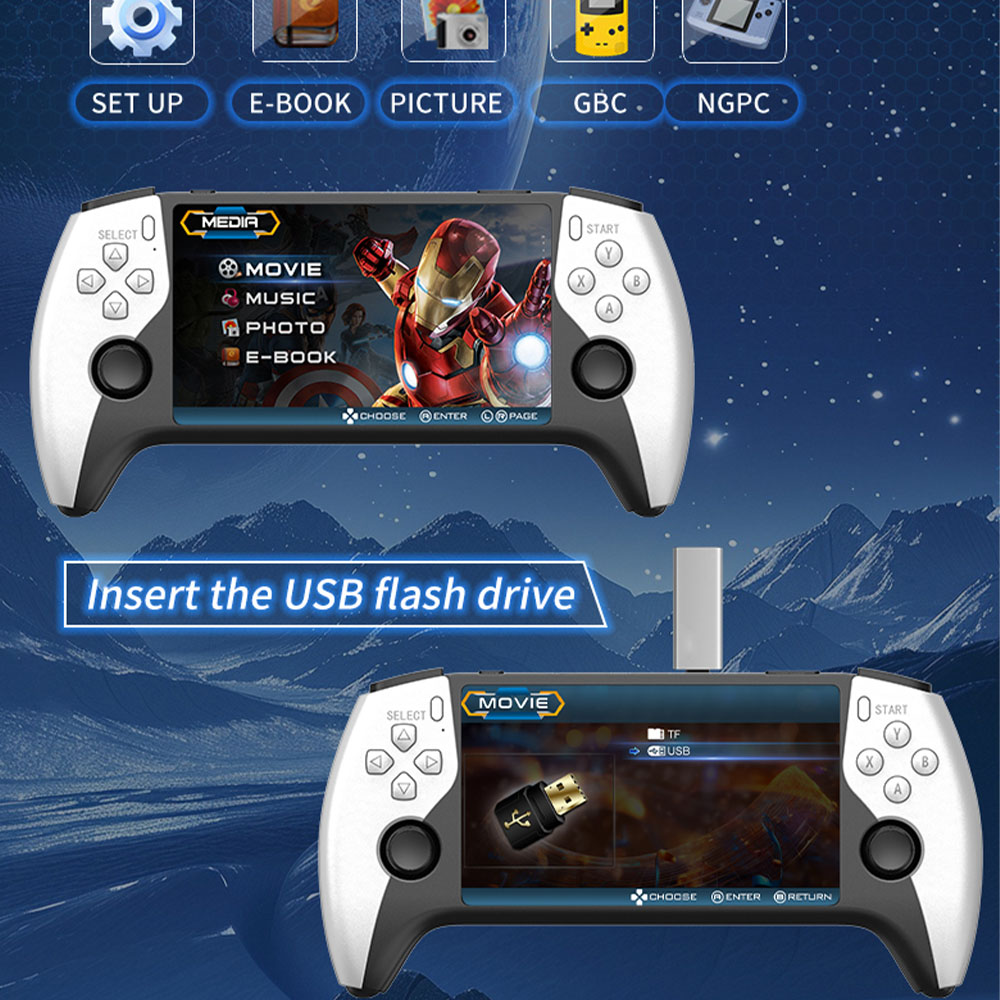 2026年新型SF3500 5インチ携帯ゲーム機 PS1 G - Retro Gaming Device のレビューと価格