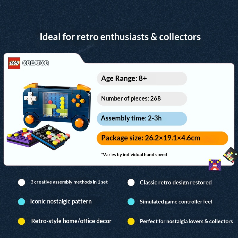 レゴ クリエイター 3in1 ビルディングブロック LG-3 - Retro Gaming Gif のレビューと価格