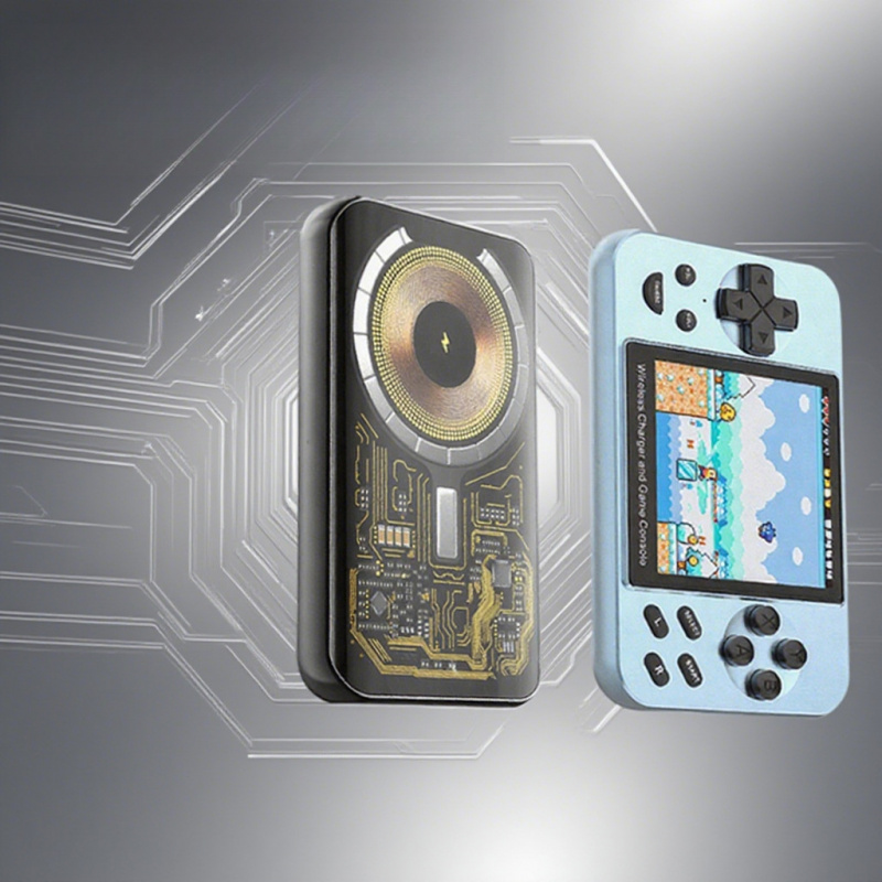 新型L9携帯ゲーム機 磁気ワイヤレス充電パワーバンク内蔵 6 - Retro Gaming Device のレビューと価格