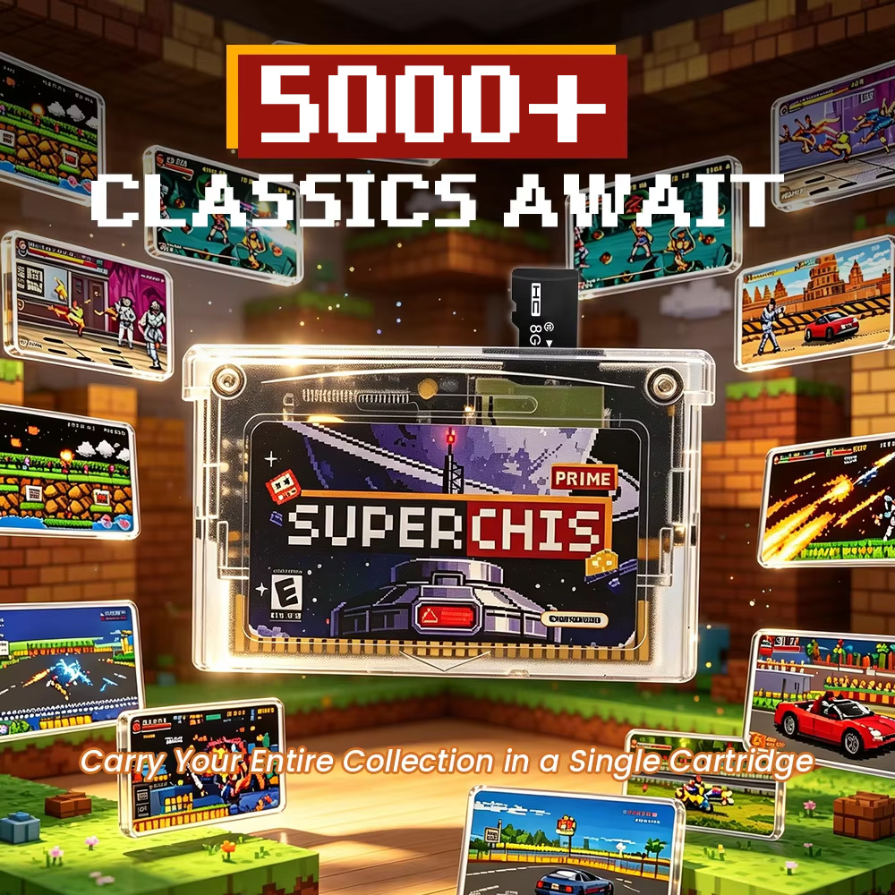 レトロスーパーチャイシスフラッシュゲームカートリッジ、8GB - Retro Gaming Setup のレビューと価格
