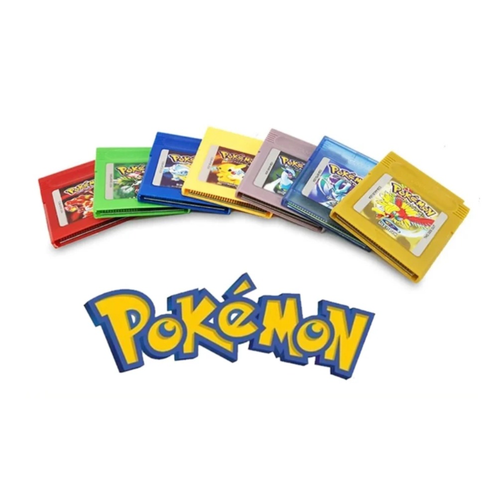 GBC 16ビット ポケモン ゲームカセットセット、複数色、 - Retro Gaming Gif のレビューと価格