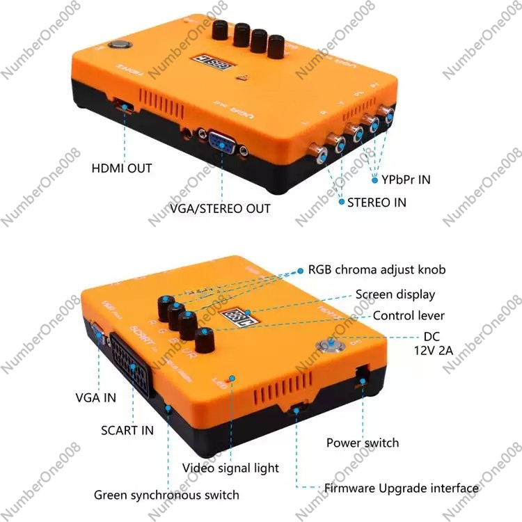 低解像度ゲーム用RGBSコンポーネントビデオ-VGA HDM - Retro Gaming Hdmi のレビューと価格