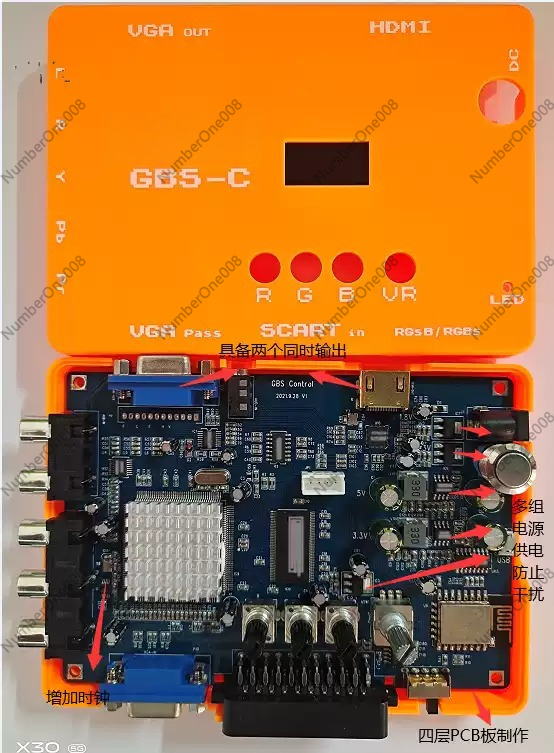 低解像度ゲーム用RGBSコンポーネントビデオ-VGA HDM - Retro Gaming Hdmi のレビューと価格