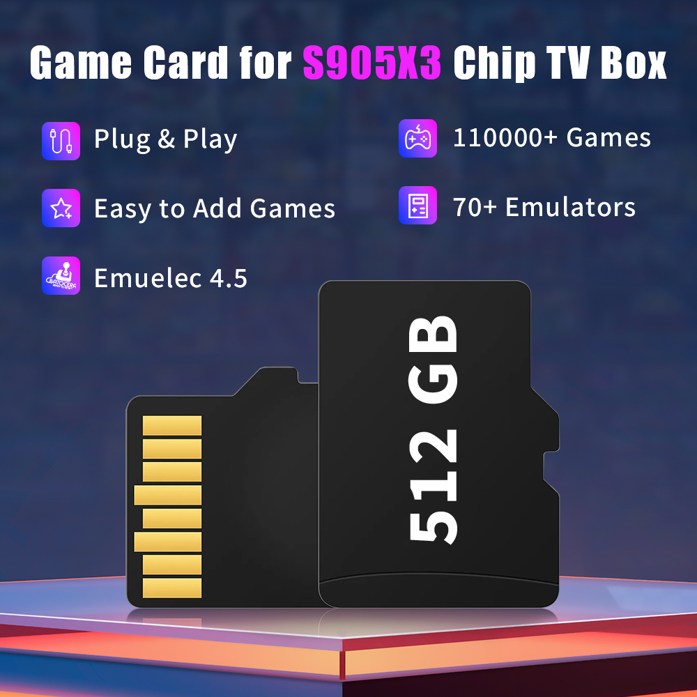 レトロなゲームコンソール,s905x3チップ用のtfカード, - Retro Gaming Setup のレビューと価格