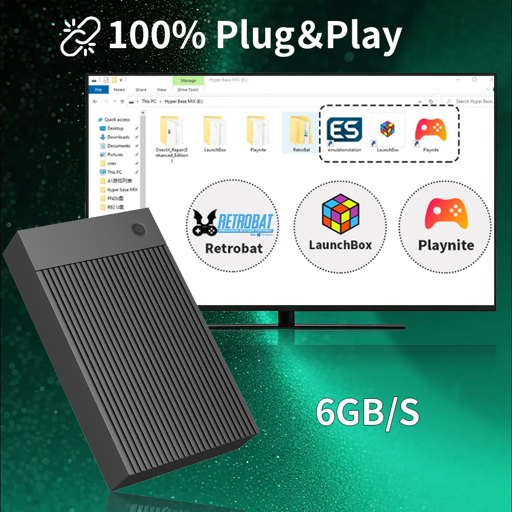 ハイパーベース MIX 4T レトロ HDD 59000+ゲ - Retro Gaming App のレビューと価格