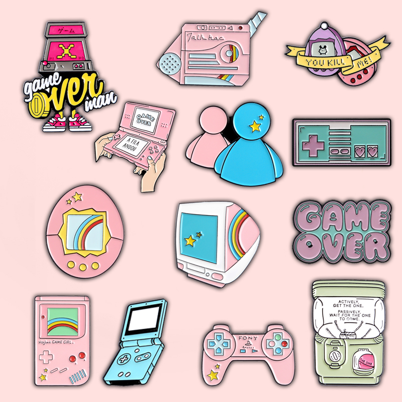 再生! レトロなエナメルピン,80年代の90のゲームボーイズ - Retro Gaming Gif のレビューと価格