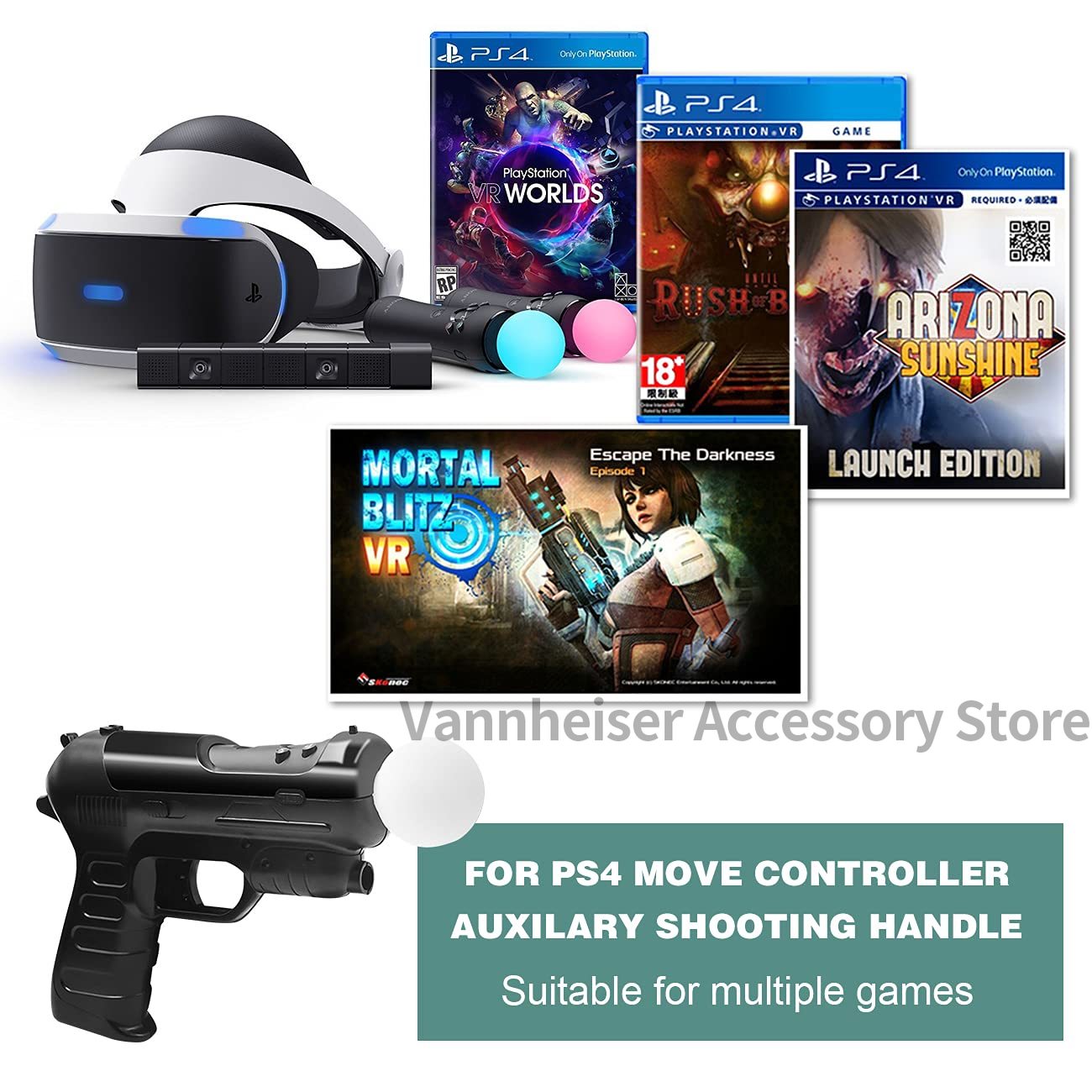 ソニープレイステーション4,ps3,ps4 vr,psvr, - Retro Gaming Gun のレビューと価格
