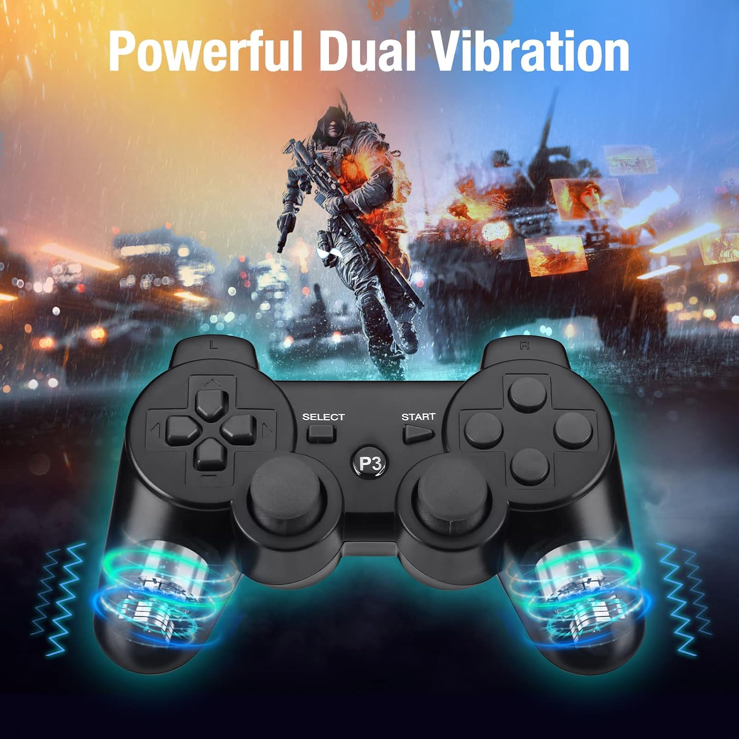 PS3コントローラー用Bluetoothゲームパッド、プレイ - Retro Gaming Gun のレビューと価格